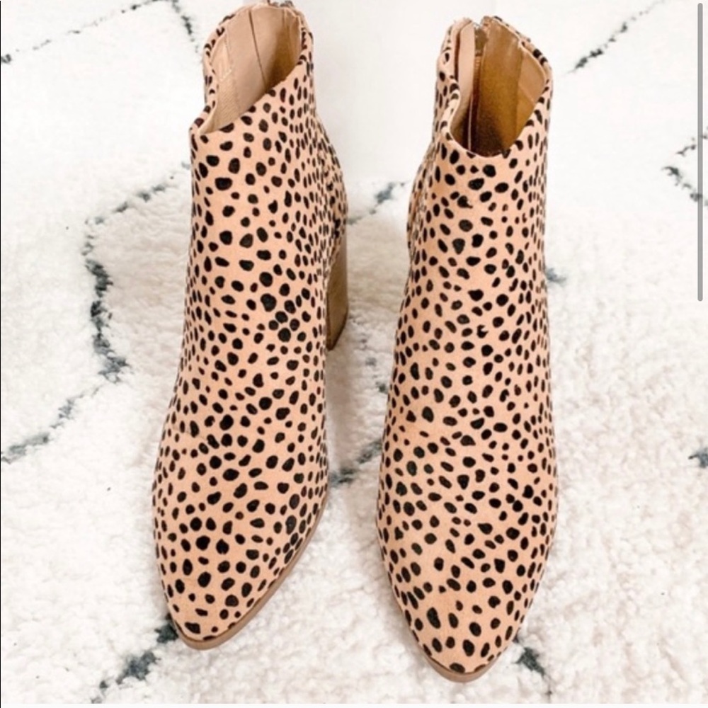 Leopard Cheetah Print Booties